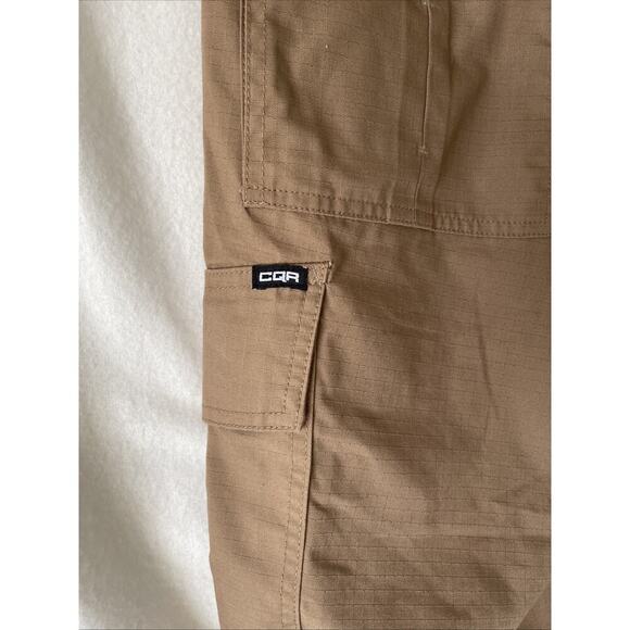 CQR Tactical Shorts Men's Tan 30 Ripstop Stretch Elastic Waist Cargo- EUC - Picture 7 of 12